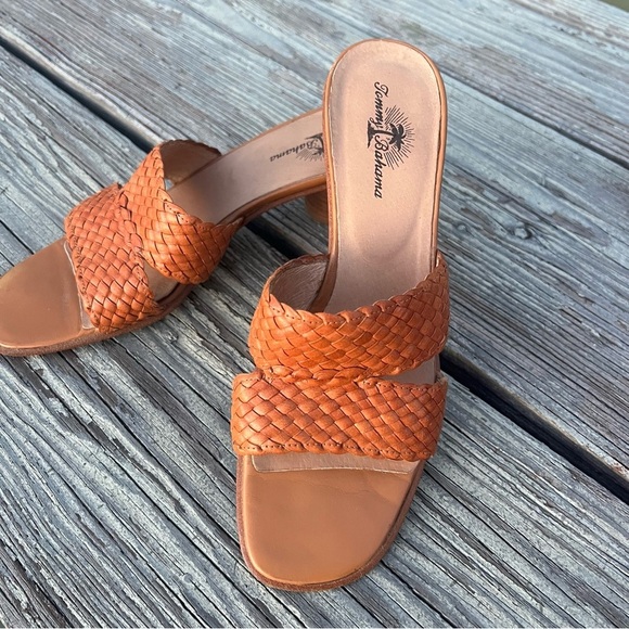 Tommy Bahama Caramel Brown Braided Women Summer Sandals size 9M - Picture 3 of 7